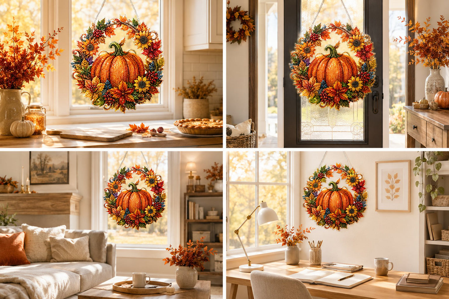 ✨ Seasonal Diamond Art Hanging Ornament Collection |DIY Holiday Craft Kit
