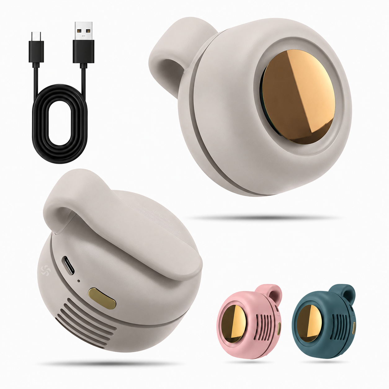 ๐๏ธ Summer Outing Essential โ Bladeless Clip Fan for Stroller, Desk, Waist & Phone
