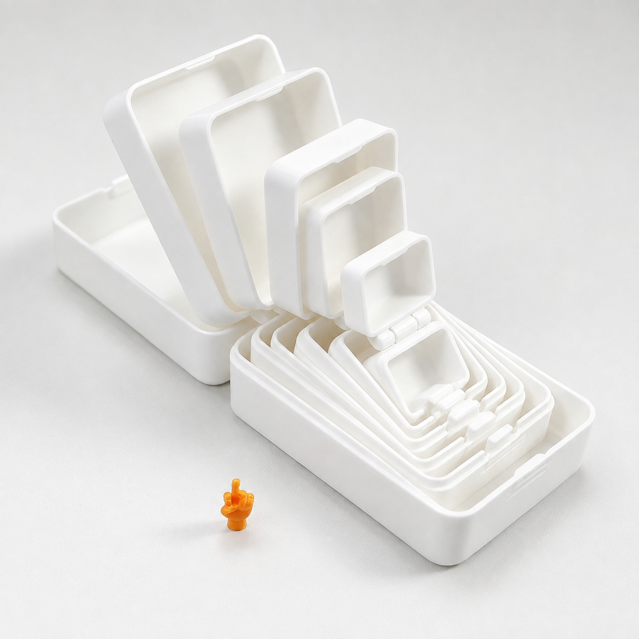 ๐ 6-Layer Prank Nesting Box Set with Secret Miniature Figurine Surprise ๐คฃ