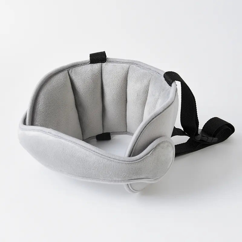 Kids Car Seat Head Support Strap, Soft Plush Adjustable Nap Support Band with Padded Side Cushions