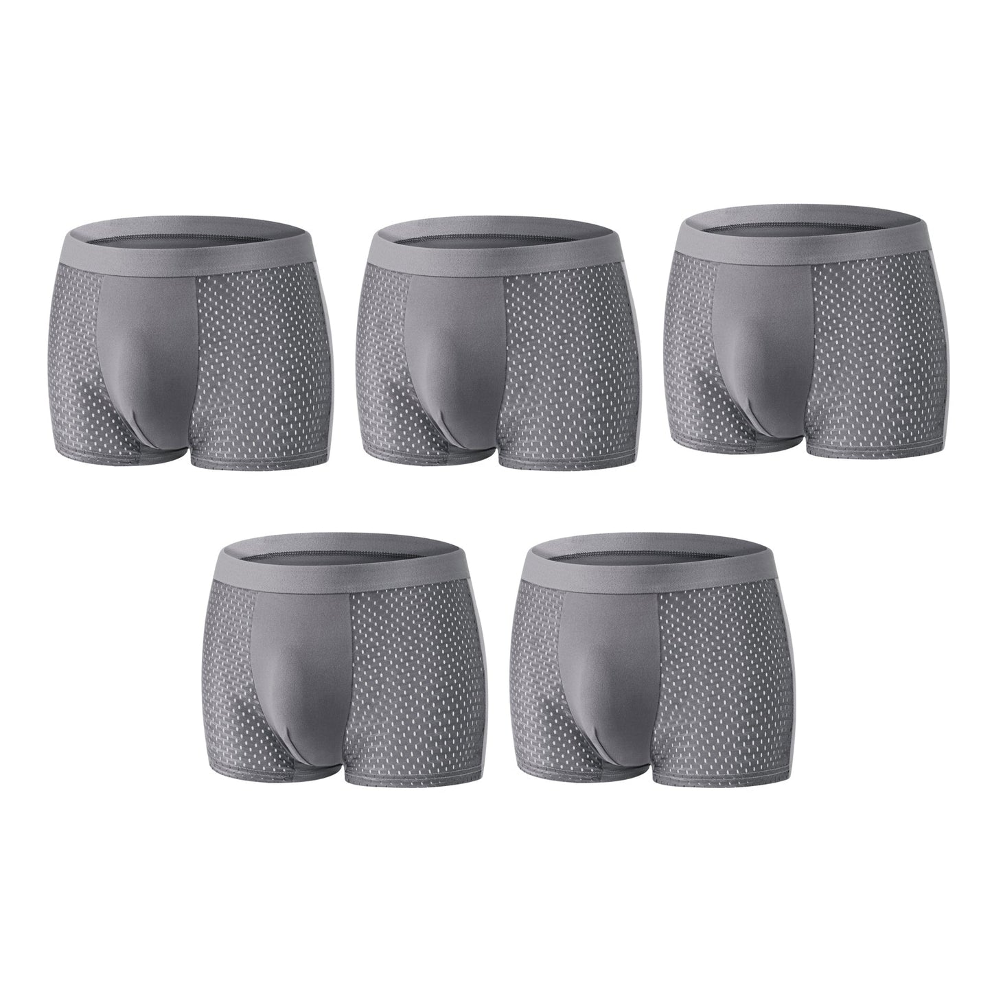 Premium Leakproof Ice Silk Mesh Men's Boxer Briefs