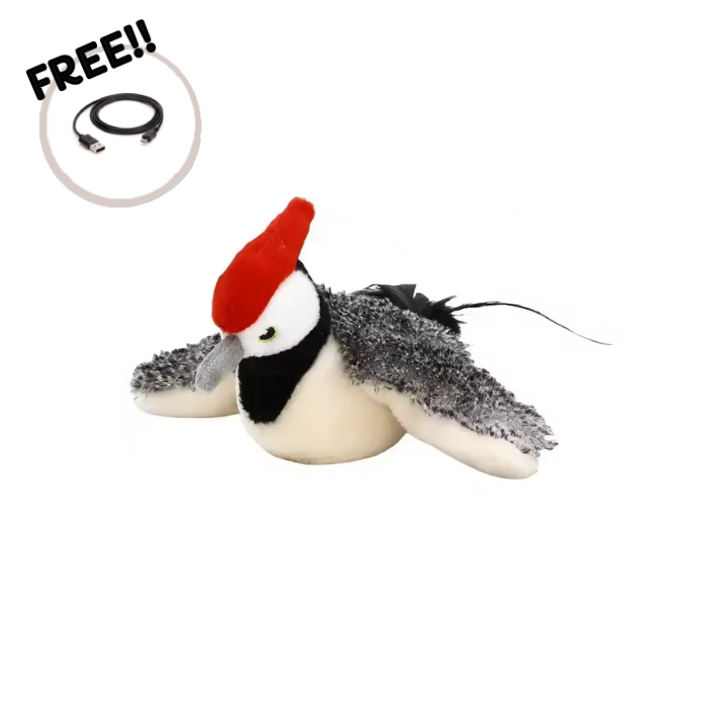 Interactive Flying Bird Cat Toy – Chirping Flapping Sparrow