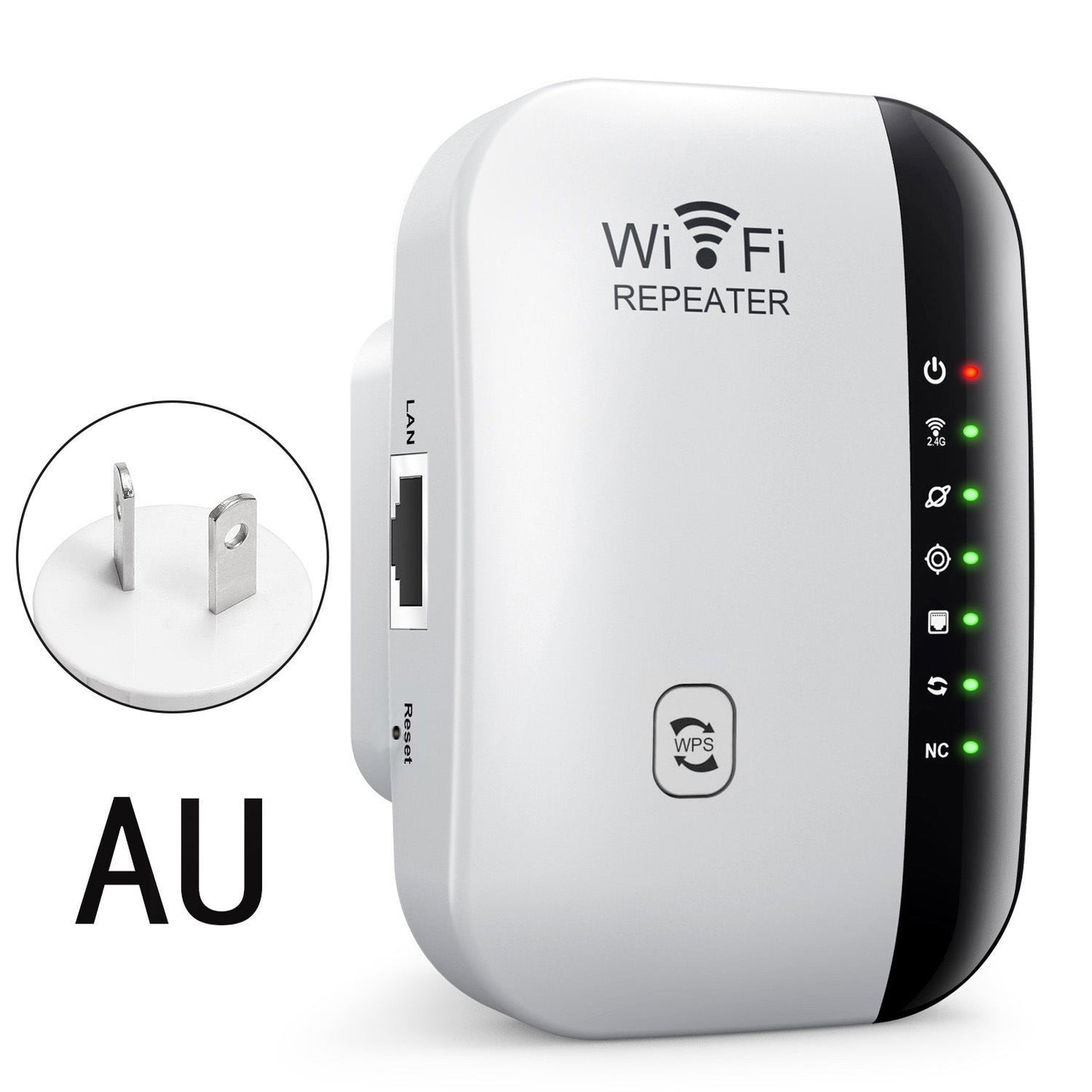 📶 WiFi Range Extender – Plug-In Repeater with Ethernet Port & Free Cable