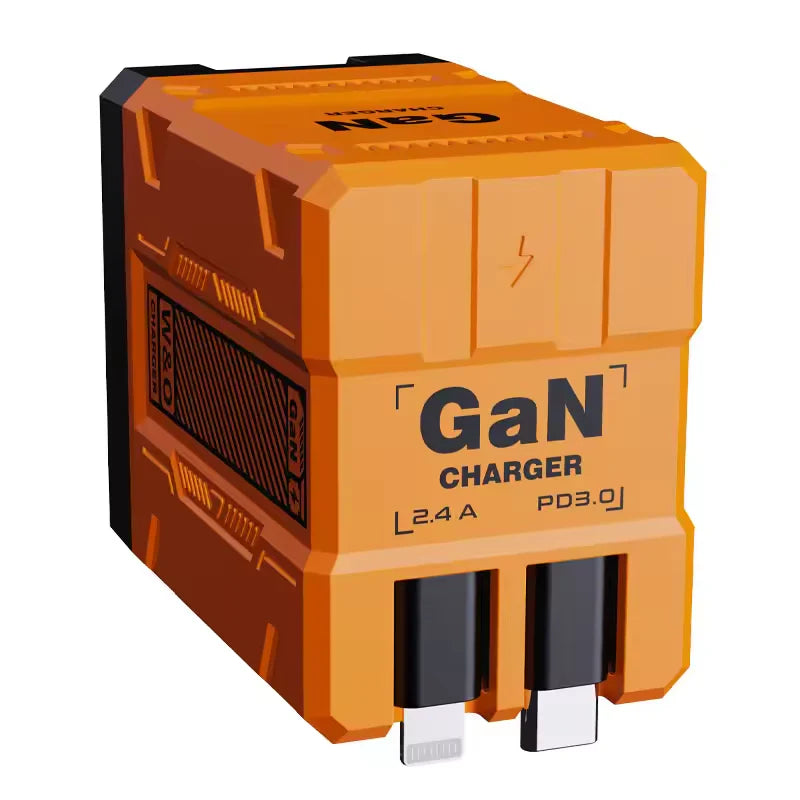 2 in 1 GaN Charger 120W Fast Charging for iPhone & Samsung