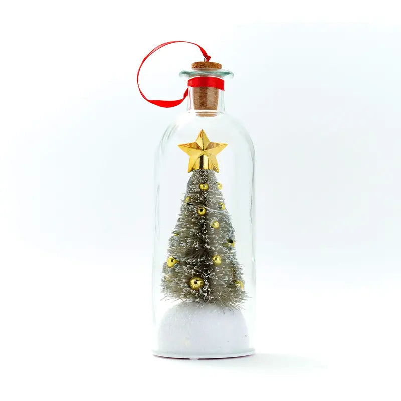 Forever Voice Recordable Christmas Tree Bottle – Personalized Message Ornament That Saves Voices Forever – Heartfelt Christmas Gift for Mom, Kids, Friends & Loved Ones