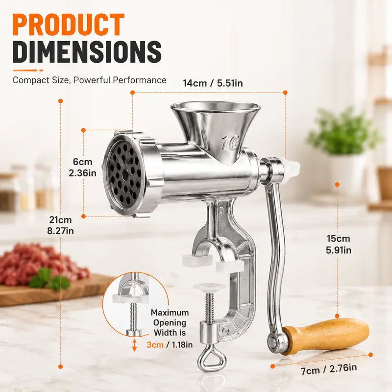 ๐ 2026 Sale โ Over 23,000 Sold! ๐ Home Hand Crank Meat Grinder and Sausage Stuffer โ Homemade Goodness Made Easy ๐ธ