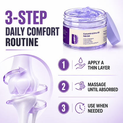 Curcumin & Emu Oil Pain Gel – 🏥Backed by US Osteopathic Experts