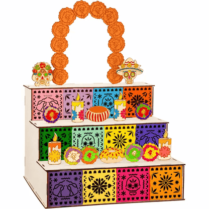 🎃🏵️Day of the Dead Wooden Altar Display Set(📦Buy 2 Free Shipping)