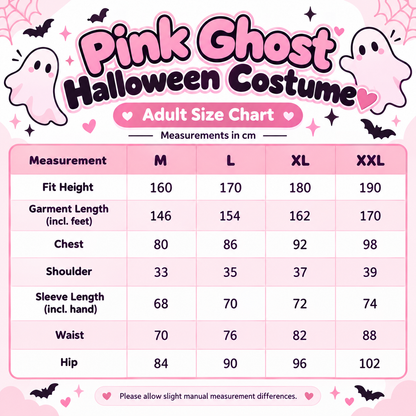 👻 Pink Ghost Halloween Costume – Steal the Spotlight With Your Besties 💗