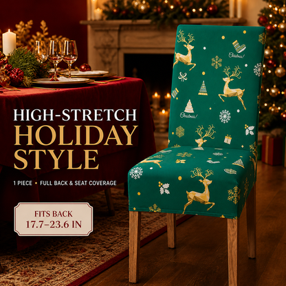 🎄Christmas High-Stretch Dining Chair Cover