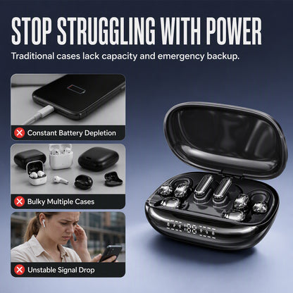 6-in-1 Multi-Style Wireless Earbuds & Emergency Power Case ✨