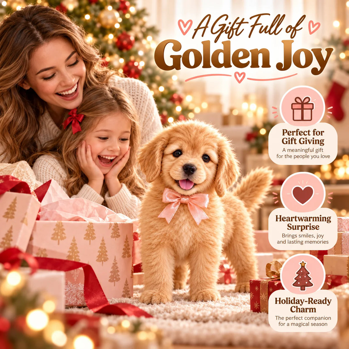 🎄Realistic Robot Golden Retriever Puppy