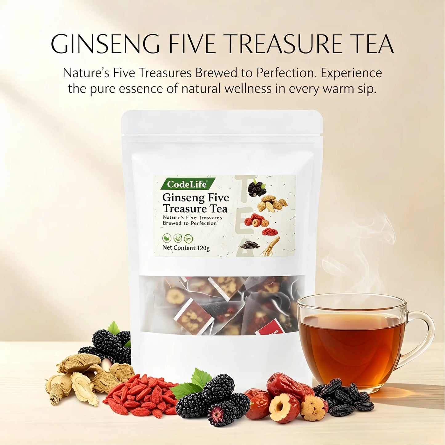 Kidney Tea Formula Ginseng Herbal Tea Bags