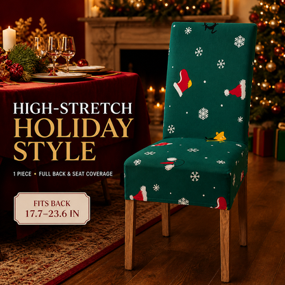🎄Christmas High-Stretch Dining Chair Cover