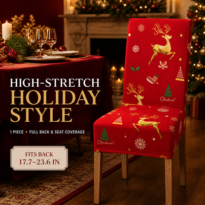 🎄Christmas High-Stretch Dining Chair Cover