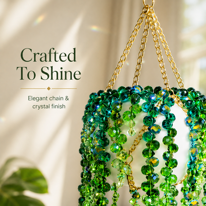 Creative Crystal Bead Necklace for Car Rearview Mirror