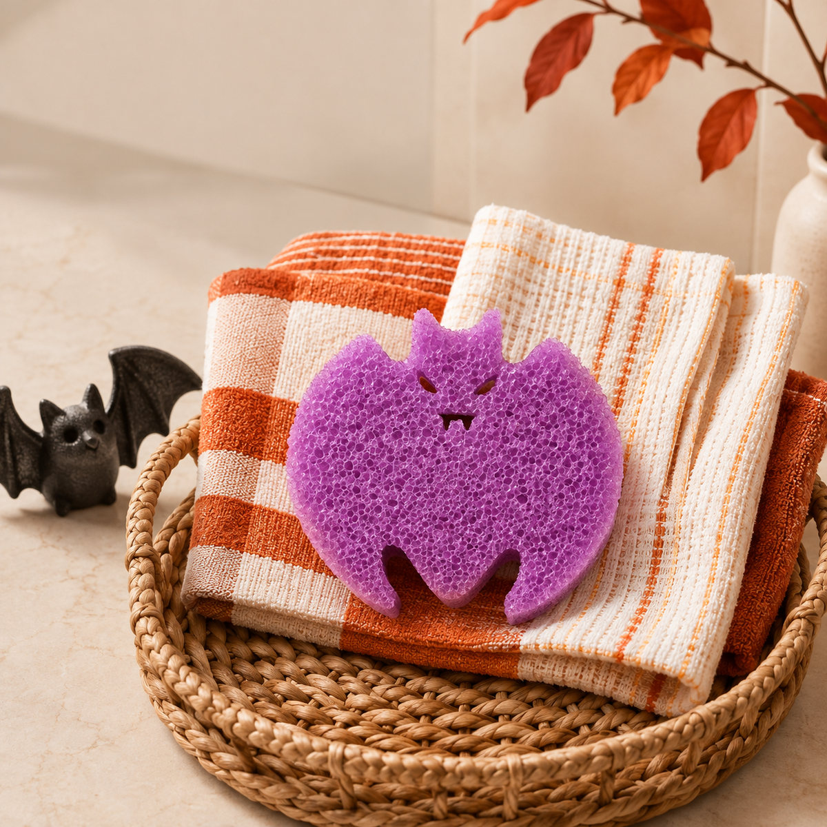 🎃 Halloween Spooky Scrub Sponge Set – Cute Kitchen Cleaning Sponges 👻