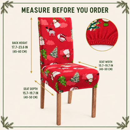 🎄Christmas High-Stretch Dining Chair Cover