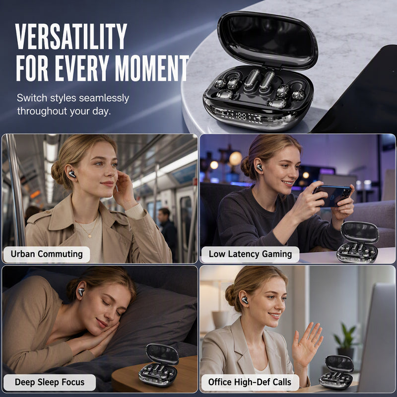 6-in-1 Multi-Style Wireless Earbuds & Emergency Power Case ✨