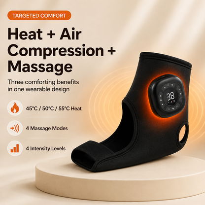 Heated Foot & Ankle Compression Massager