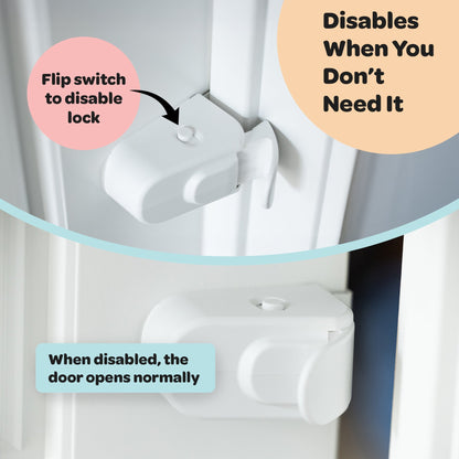 🔒 HugLock Child Safety Door Lock | Tool-Free No Drill Auto-Latching Childproof Latch
