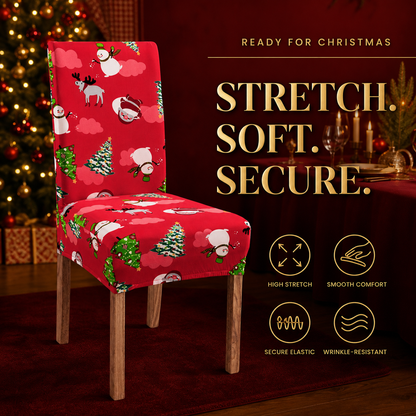 🎄Christmas High-Stretch Dining Chair Cover