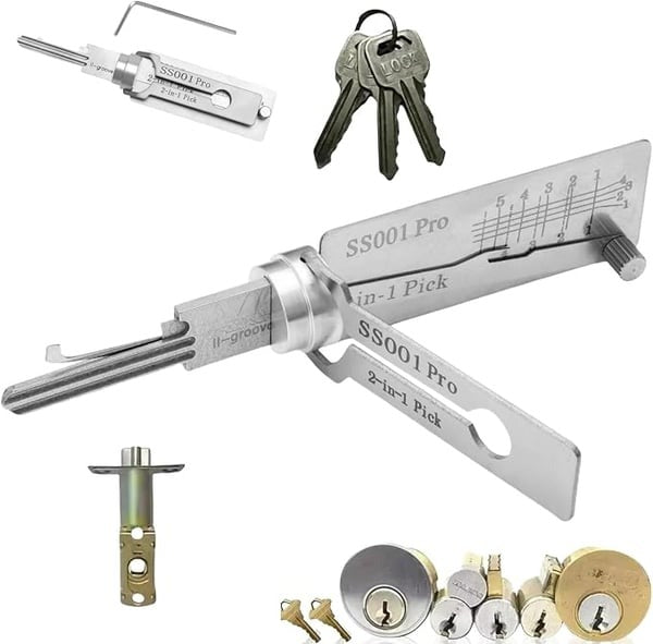 🔑Lock Maintenance Precision Tool Kit — Stainless Steel, Precision Decoder