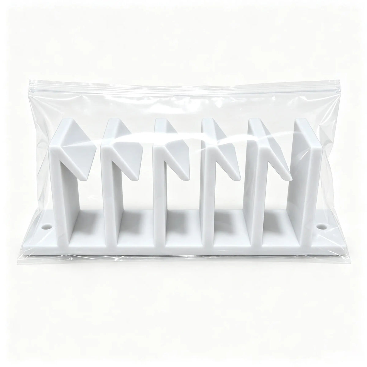 10-Slot Lid Organizer Hanging Rack, White - Kitchen