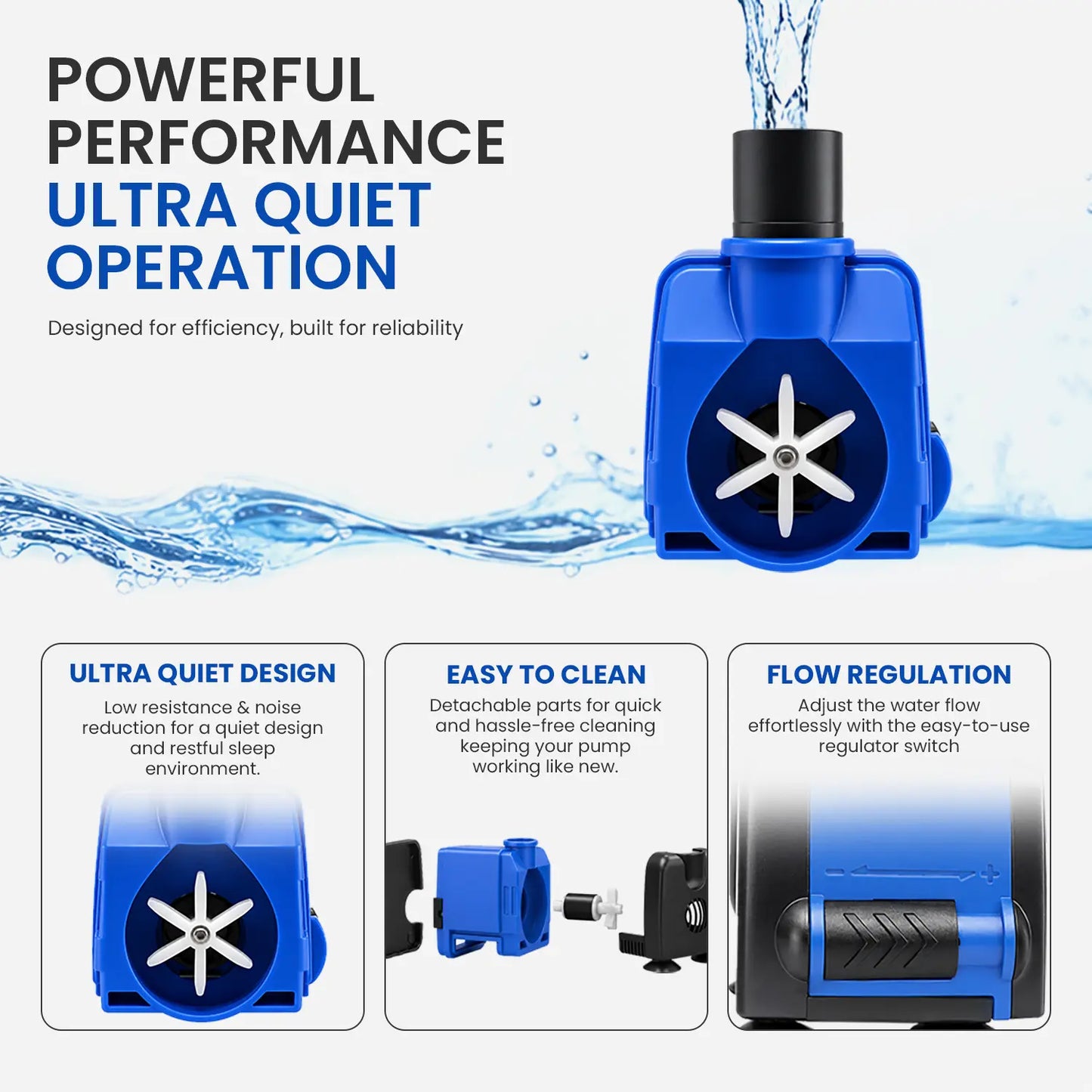 133 GPH Mini Submersible Water Pump