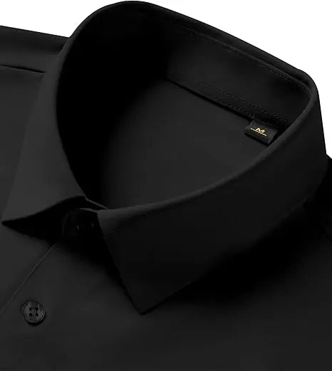 Men's Stretchy Dress Shirt - Quick-Drying & Anti-Wrinkle