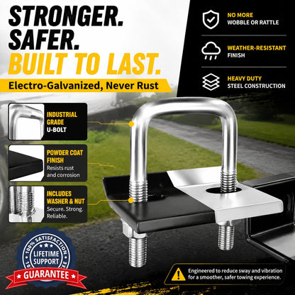 Trailer Hitch Stabilizer Clamp – Stop Rattle, Sway & Receiver Play