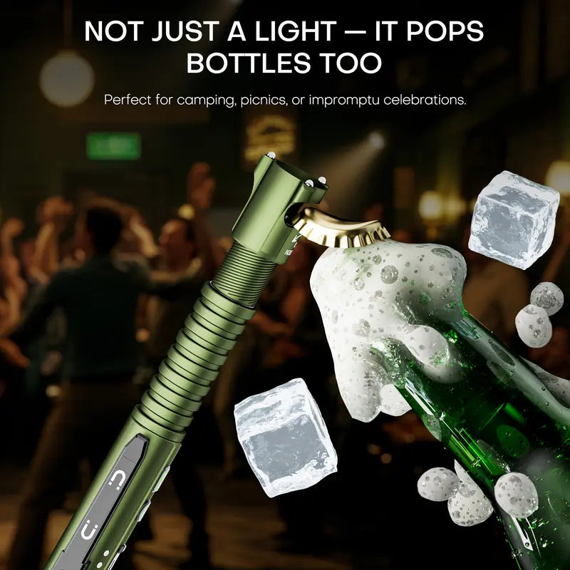 800-Lumen Rechargeable EDC Flashlight with Magnetic Base
