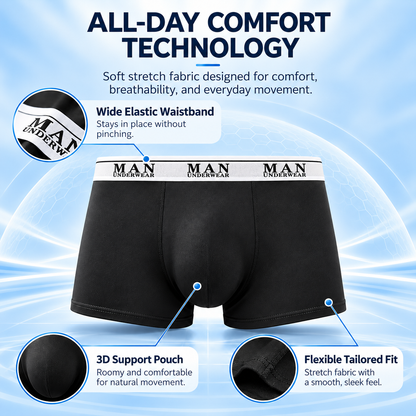 Men's Boxer Briefs 10-Piece Value Pack Soft Breathable