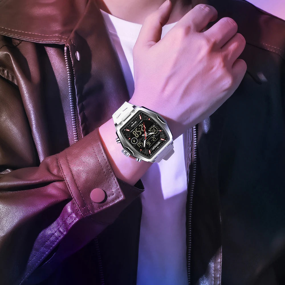 Men's Fashion Quartz Digital Watch - Sporty & Luminous