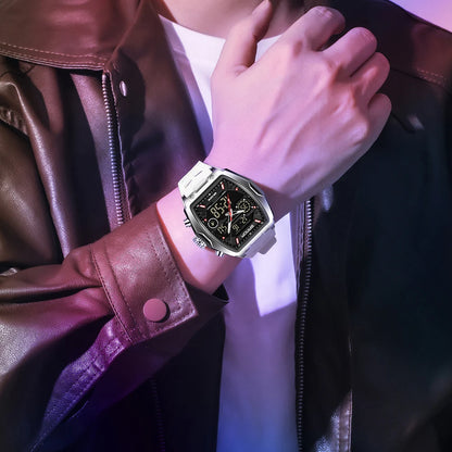 Men's Fashion Quartz Digital Watch - Sporty & Luminous