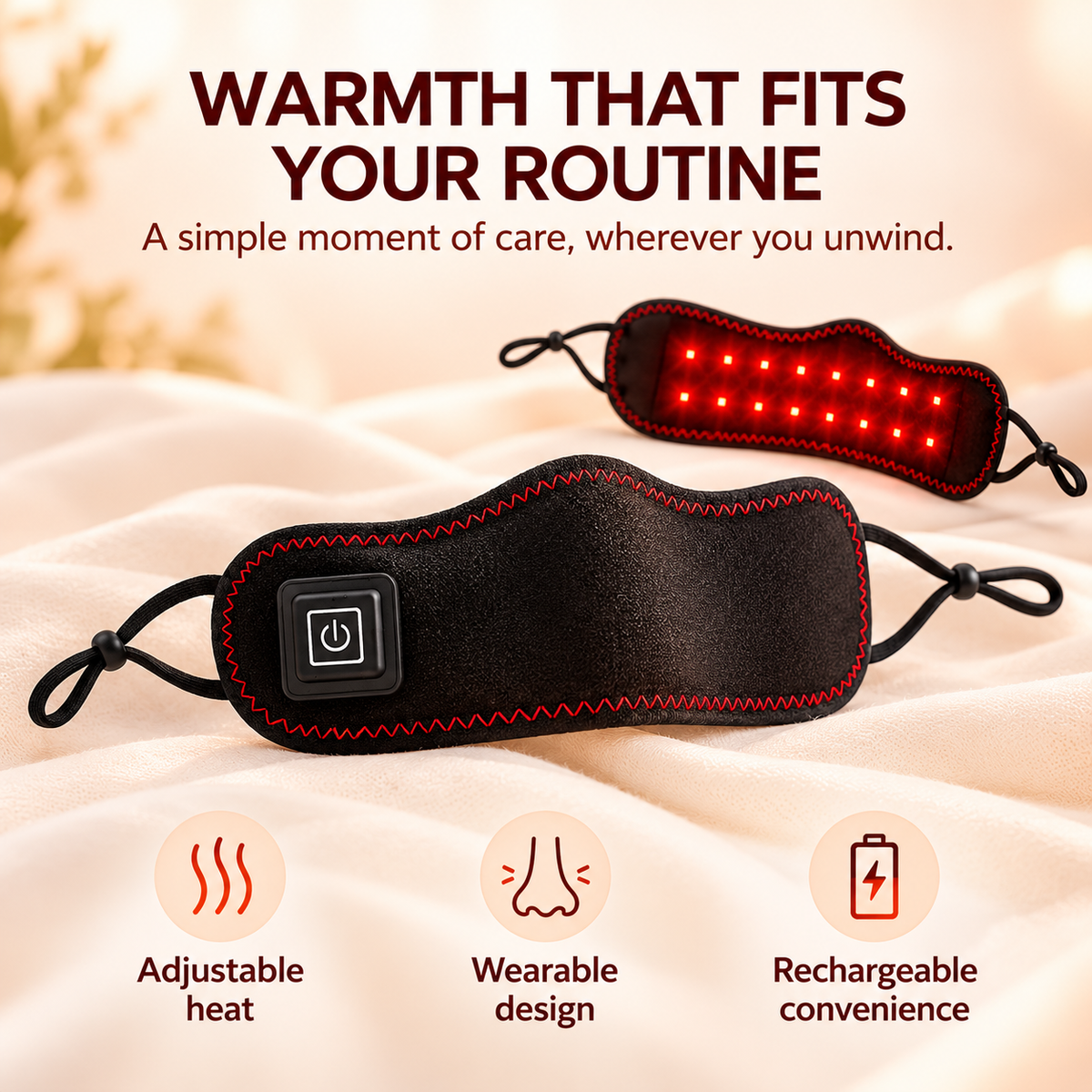 Red Light Nose Warmer for Easier Breathing