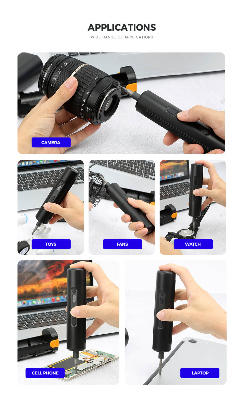 35-in-1 Cordless Electric Screwdriver Set with 3 Torque Settings | OEM Precision Tool for Retail & Wholesale