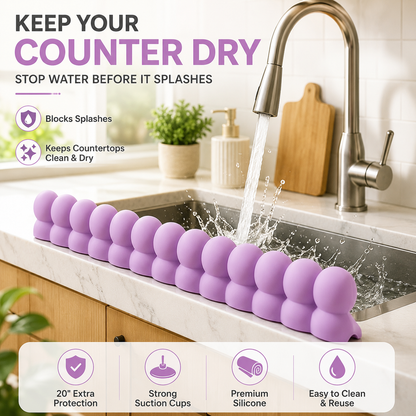 💦 Silicone Sink Splash Guard – Keep Counters Dry & Splash-Free