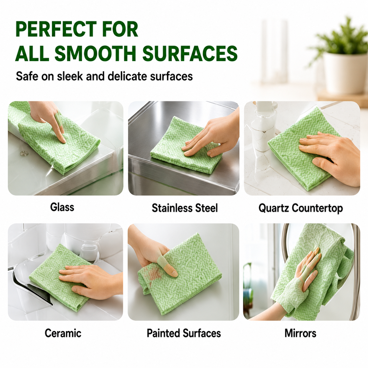 Reusable Kitchen Cleaning Cloths – 20-Piece Tear-Off Roll
