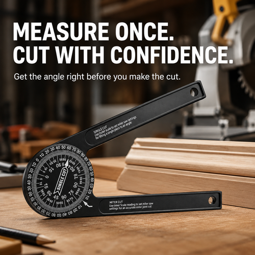 📐 360° Miter Saw Angle Finder