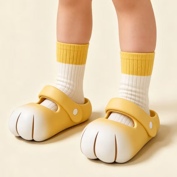 Kids Clogs Playful Cat Sandals for Breathable Summer