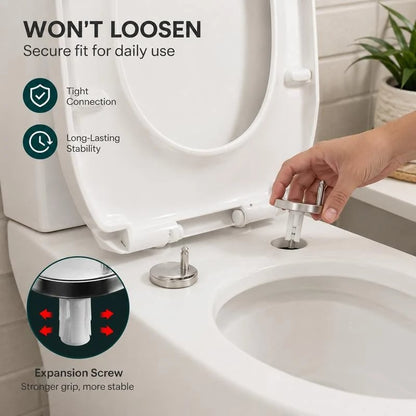 Universal Toilet Seat Expansion Screw Bolts, Thickened Stainless Steel🔩