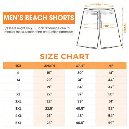 🏖️ Funny Patriotic Men's Swim Trunks| 🌊Freedom & Chill Beach Shorts