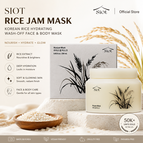 SIOT Rice Jam Mask 8.45oz - Brightening & Hydrating