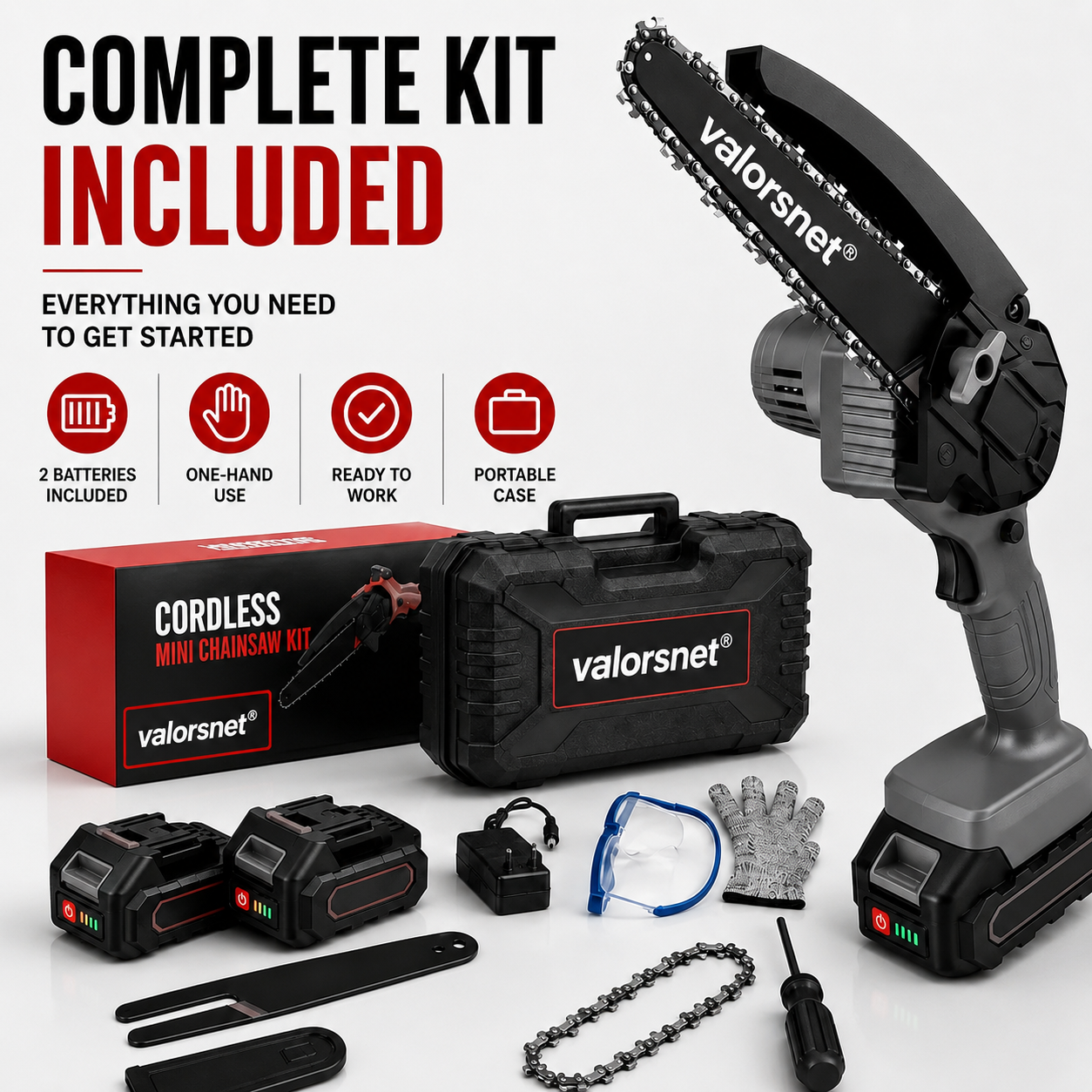 🔥 Cordless Mini Chainsaw – Small Size, Big Power – Free Shipping 🚚
