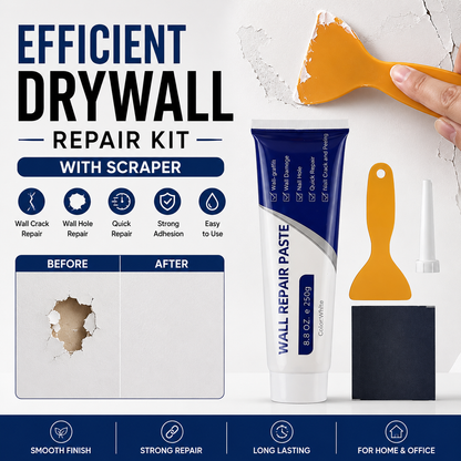 Drywall Wall Spackle Repair Kit with Scraper