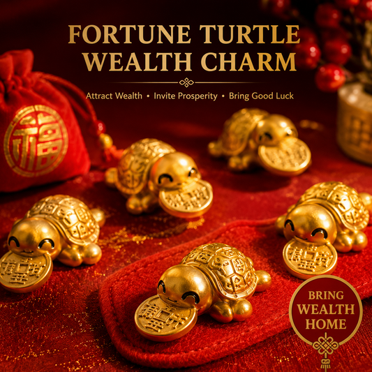 2026 Golden Turtle Charm – Bites onto Luck, Never Lets Go