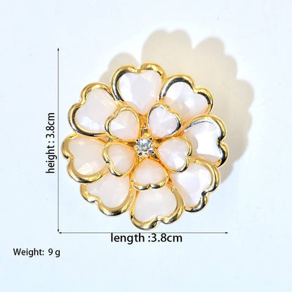 Luxury Crystal Floral Button Covers for Women Blouses