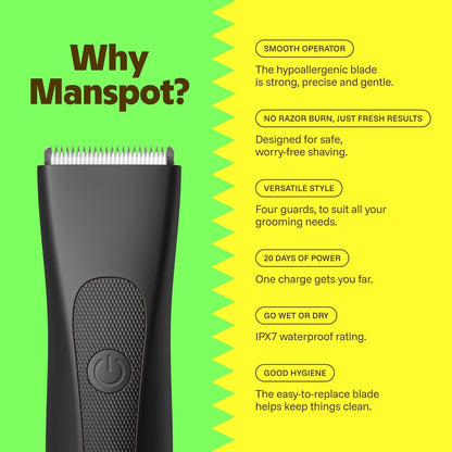 Manspot 4 in 1 Electric Body & Hair Shaver for Men