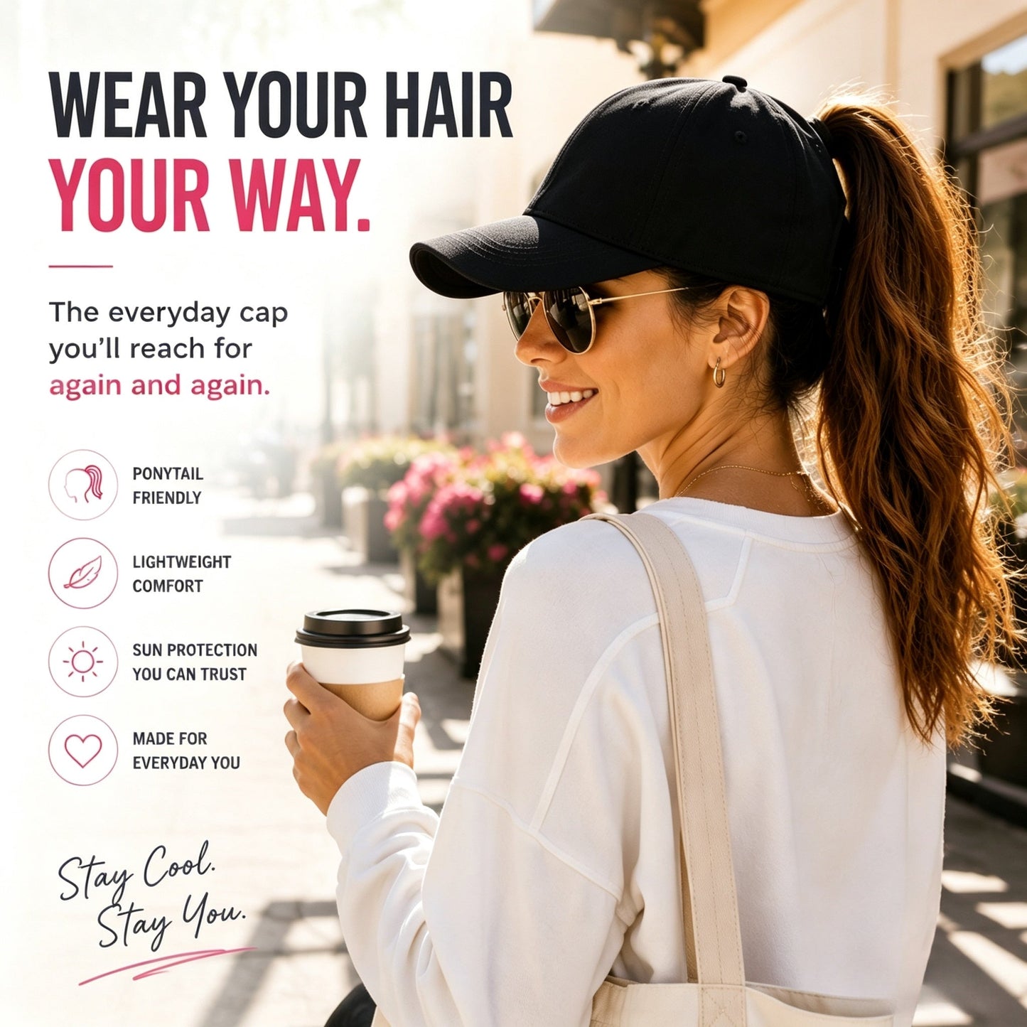 Ponytail Baseball Cap – Made For Ponytails, Built For Everyday Comfort